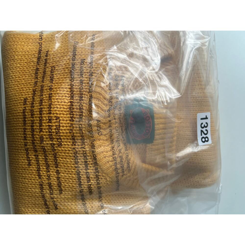Vintage Boston Traders Cotton Thick Knit Sweater Yellow Crew Neck Size XL SG - Picture 10 of 10